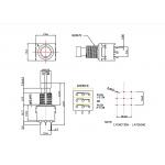 PDT 9 Pin Toggle Switch 10000 Cycles Momentary Stomp SF17