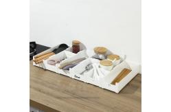 China 30x20x6cm White Drawer Divider Plastic Drawer Organizer Customized supplier