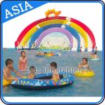 Ourdoor Playground Inflatable Water Park With Pool , Inflatable Swimming Combo , Water Sports for sale
