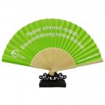 Chinese Personalized Paper Bamboo Hand Fan Custom Printed Folding Logo for sale