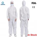 Lightweight Disposable Protective Suit Elastic Wrists  High Standard Protection for sale