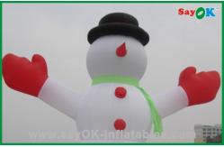 China Custom Inflatable Holiday Decorations Inflatable Snowman With CE RoHS supplier