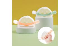China Custom Logo Silicone Teether Acceptable OEM/ODM Teething Toy Babies Retail Box Package supplier