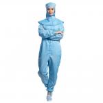 Breathable Anti Static Garments ESD Dustproof Unisex Jumpsuit With Zipper for sale