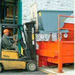7000Lbs Self Dumping Forklift Hopper Gray Steel Dumping Hopper