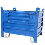 ISO 4 Layer Stacking RAL Color Galvanised Steel Pallet Boxes for sale