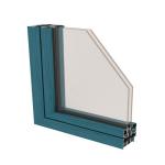 Thermal Break Window Aluminium Extrusions Triple Glazed Window Aluminum Profile 128 Series for sale