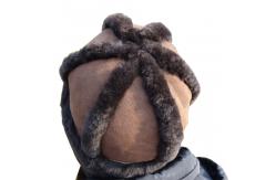 China Sheepskin Winter Beanie Hats , Female Fur Headwear Beanie Plain Pattern supplier