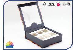China Visible Plastic Film Flip Lid Paper Printed Box Package With Insert supplier