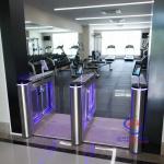 Space-saving Compact Wing Turnstile Cost-effective RFID Access Control Sliding Gate for Small Gym and Staff Canteen CE for sale