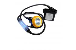 China Rechargeable Underground Mining Helmet Light with Blue Rear Indicator Light supplier