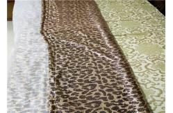 China Fashionable Metallic Mesh Fabric / Leopard Aluminum Sequin Fabric CE Approved supplier