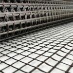 Yarns Fiberglass Geogrid With Black And Green Color