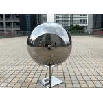 Mirror Polished Garden Pool Stainless Steel Water Sphere Fountain for sale