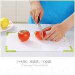 BPA Melamine Free LFGB Plastic Chopping Board With Feet