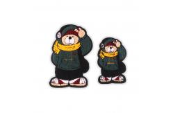 China Sweater Chenille Patch Embroidery , Ironing Sew On Patches For Clothes supplier