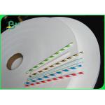 28gsm Width 28mm 33mm Food Grade Paper Roll For Drinking Straw Pipe for sale