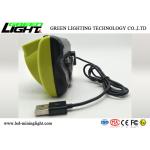 385lum CREE LED Miners Cap Lamp ABS Material 6800mA Battery Capacity High Brightness