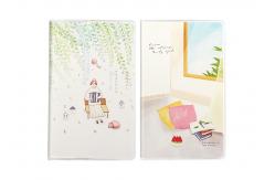 China Novelty Custom Soft Cover Notebooks And Journals Frosted Plastic Book Cover supplier