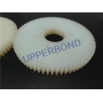 Tobacco Machinery White Color Plastic Gear Spare Parts for sale
