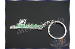 China High End Engraved Car Shaped Keychain , Glow In The Dark Keyring Anti Rust supplier