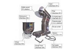China 5L Commercial Mixer Machine Food Cake Kitchen Food Blender Stand Planetary supplier