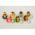 Promotion Mini Keychain duck with style of singer ducks and stars ducks for sale