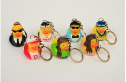 China Promotion Mini Keychain duck with style of singer ducks and stars ducks supplier