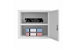 China Metal Home School Gray Cube Storage Box With Key Lock And Shelf supplier