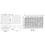 60X60mm Square 8X8 Dots RGB LED Matrix Display Dots Matrix Led