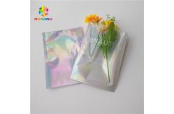 China Three Side Sealed Cosmetic Packaging Bag Laster Film Material Glossy Varnish Surface supplier