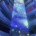 Video Screen Wall Led Pixel Mesh Black Transparent For Advertising Events