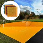 Custom PP Interlocking Sports Flooring Tiles Outdoor Portable Volleyball Flooring for sale