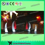 Colorful Changing Inflatable Advertising , LED Inflatable Light Tower 3mH Party Event Cone for sale