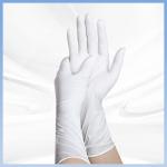 Hypoallergenic Disposable Hand Gloves White 9 Inches Non Toxic for sale