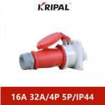 Three Phase Industrial Electrical Sockets And Plugs IP44 16A 32A for sale