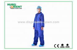 China Elastic Wrist Disposable Protective Clothing Without Hood For Protect Body supplier
