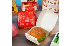 China Wholesale Custom Printed Disposable Burger Boxes For Fast Food Takeaway supplier