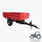 1.5T2W - Off Road Hydraulic Dump Trailer 1.0ton; Single Axle Farm Tipping Trailer;Tractor Hydraulic Dump Trailer for sale