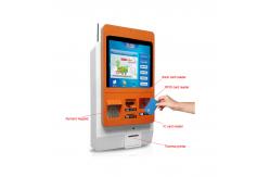 China LCD Portrait Display Wall Mounted Touch Screen Kiosk Metal Rugged Steel Case supplier
