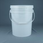 Long Lasting IML Printing Molded Round Plastic Bucket With Heat Transfer for sale