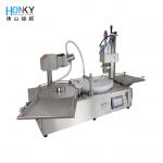 Semi Automatic 25 BPM 10ml Vial Filling And Capping Machine With Vial Crimping Function For Essential Oil Filling for sale