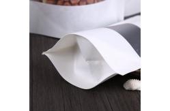 China Mega See Through Pouches Zipper White Resealable Paper Pouches supplier