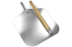China Oven Tools 83cm Aluminum Pizza Peel With Detachable Wood Handle Pizza Schep 12x14 supplier