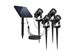 China 6000K 100-200LM Solar Powered Garden Spike Lights / Solar Landscaping Spotlights supplier