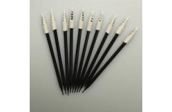 China Lint Free Spiral Pointed Foam Tip Swabs Applicators 76mm Length supplier