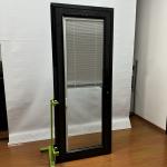 Aluminium Hinged Doors  Customized Hinge Door Manual Shutter Double Temper Glass