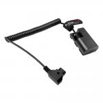 Alvin's Cables D-tap to LP-E6P Dummy Battery Power Coiled Cable for Canon EOS R5 Mark ll/ R5/ R6 Mark ll/ R6/ R7/ R Camera for sale