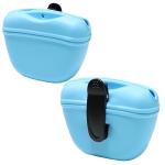 Dog Treat Pouch Bag  Portable Outdoor Silicone  Hands-Free Pet Training Waist Bag for sale