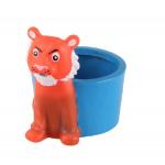 Vinyl Animal Shape Rubber Bath Toys Cute Cartoon Saucer For Cup Bottle Cover for sale